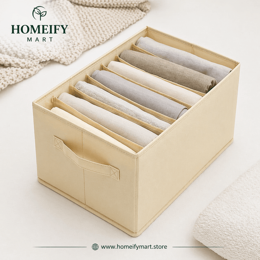 Foldable Clothes Organizer Box – By HomeifyMart - Homeify Mart