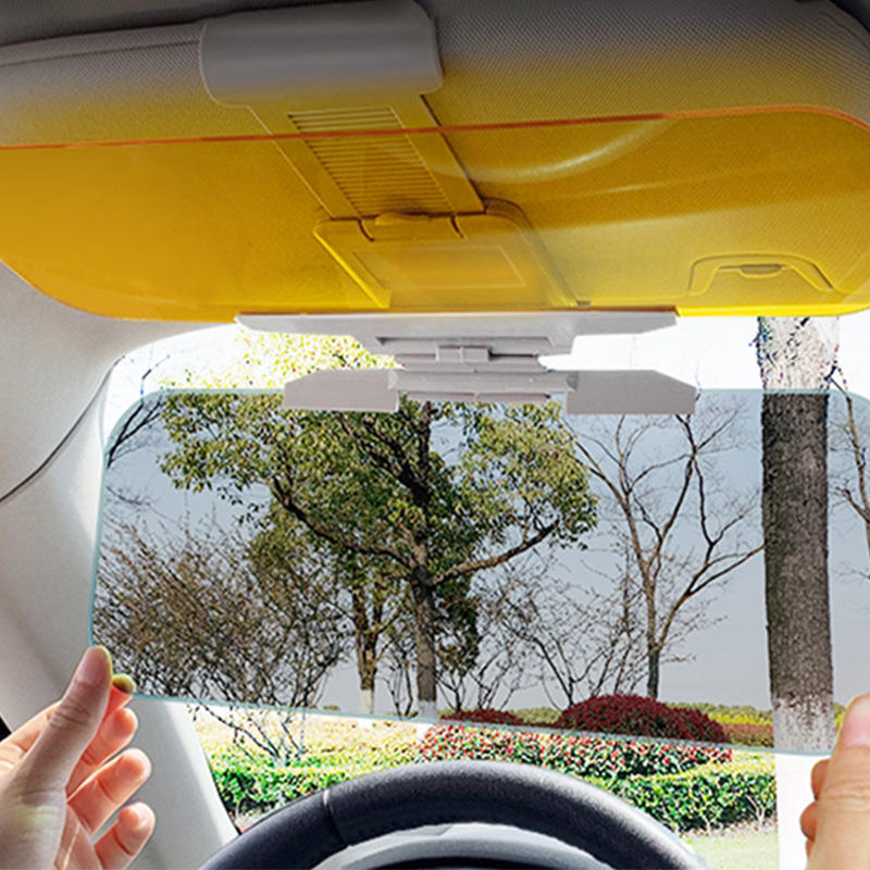 2-in-1 Anti Glare Sun Visor for Car – Day & Night Driving Glare Reducer - Homeify Mart