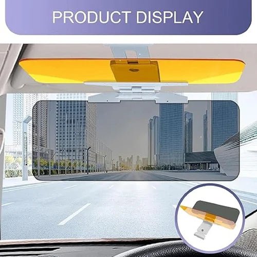 2-in-1 Anti Glare Sun Visor for Car – Day & Night Driving Glare Reducer - Homeify Mart
