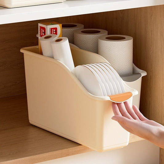 Desktop Storage Box With Wheels Organizer - Homeify Mart