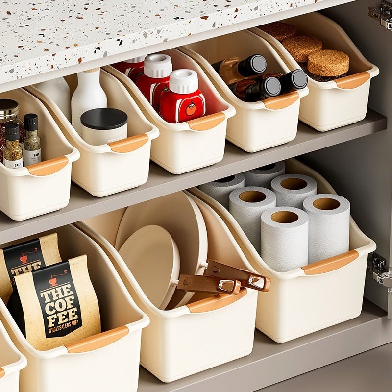 Desktop Storage Box With Wheels Organizer - Homeify Mart