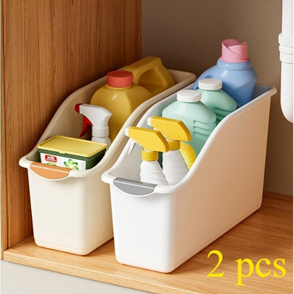 Desktop Storage Box With Wheels Organizer - Homeify Mart