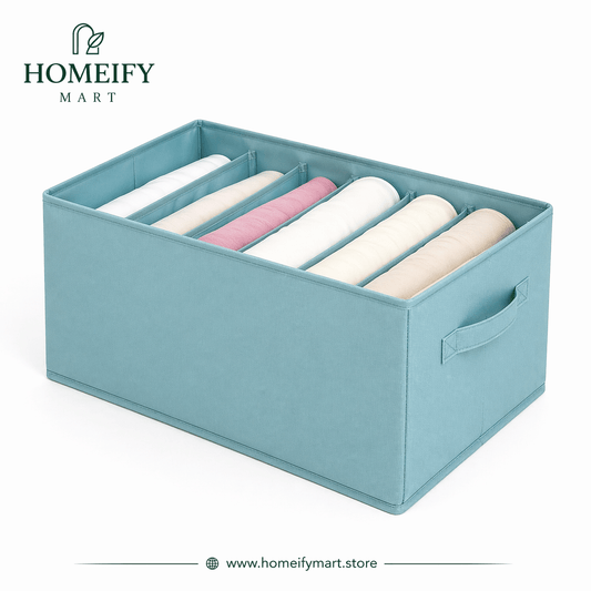 Foldable Clothes Organizer Box – By HomeifyMart - Homeify Mart