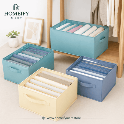 Foldable Clothes Organizer Box – By HomeifyMart - Homeify Mart