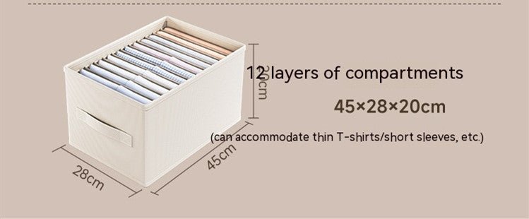 Foldable Clothes Pants Grid Storage Box - Homeify Mart