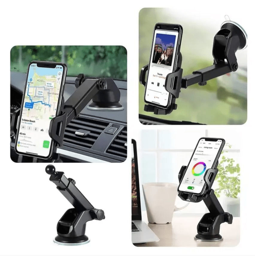 High-End Nano Gel Suction Cup Portable 360° Universal Car Phone Holder - Homeify Mart