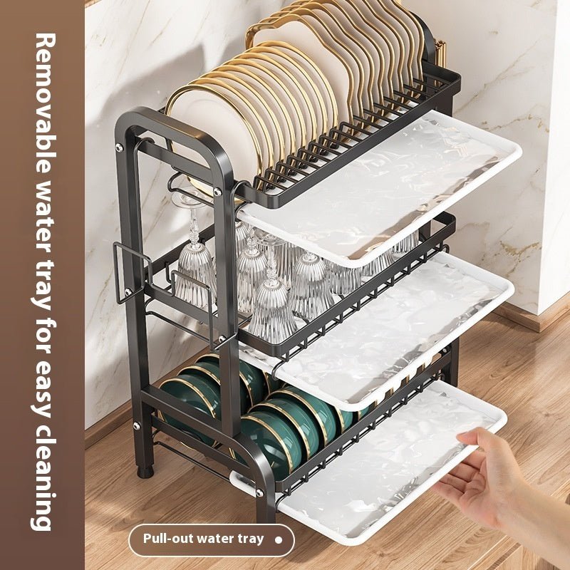 Kitchen Storage Dish Plate Storage Rack - Homeify Mart