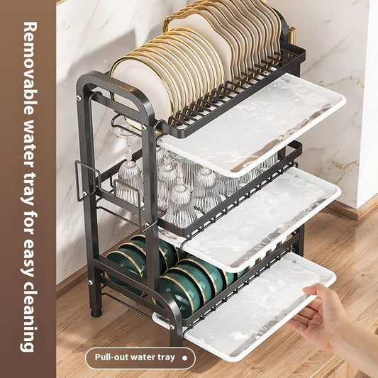 Kitchen Storage Dish Plate Storage Rack - Homeify Mart