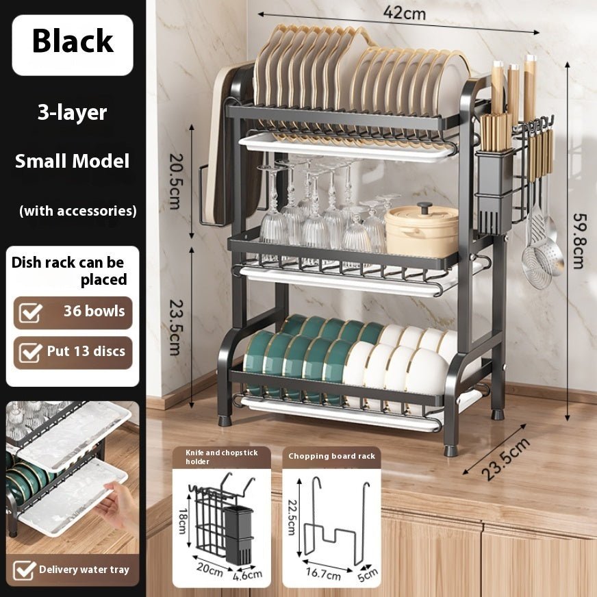 Kitchen Storage Dish Plate Storage Rack - Homeify Mart
