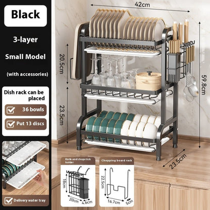 Kitchen Storage Dish Plate Storage Rack - Homeify Mart