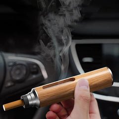 🚗 Portable Car Ashtray – Premium Wooden Finish - Homeify Mart