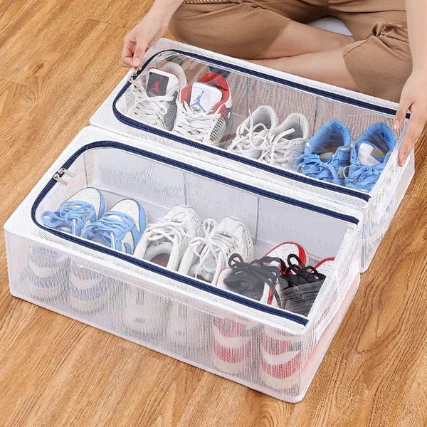 PVC Foldable Transparent Storage Box – Dustproof Clothes Organizer - Homeify Mart