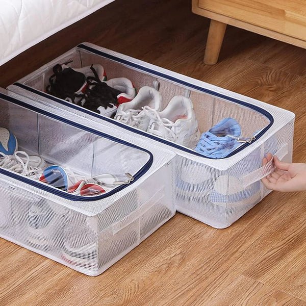 PVC Foldable Transparent Storage Box – Dustproof Clothes Organizer - Homeify Mart