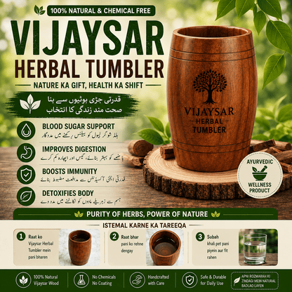 Vijaysar Herbal Tumbler - Homeify Mart
